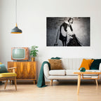 SWEEPING UNDER (BANKSY) Póster Horizontal Adhesivo