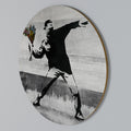 FLOWER BOMBER (BANKSY) Arte de pared redondo