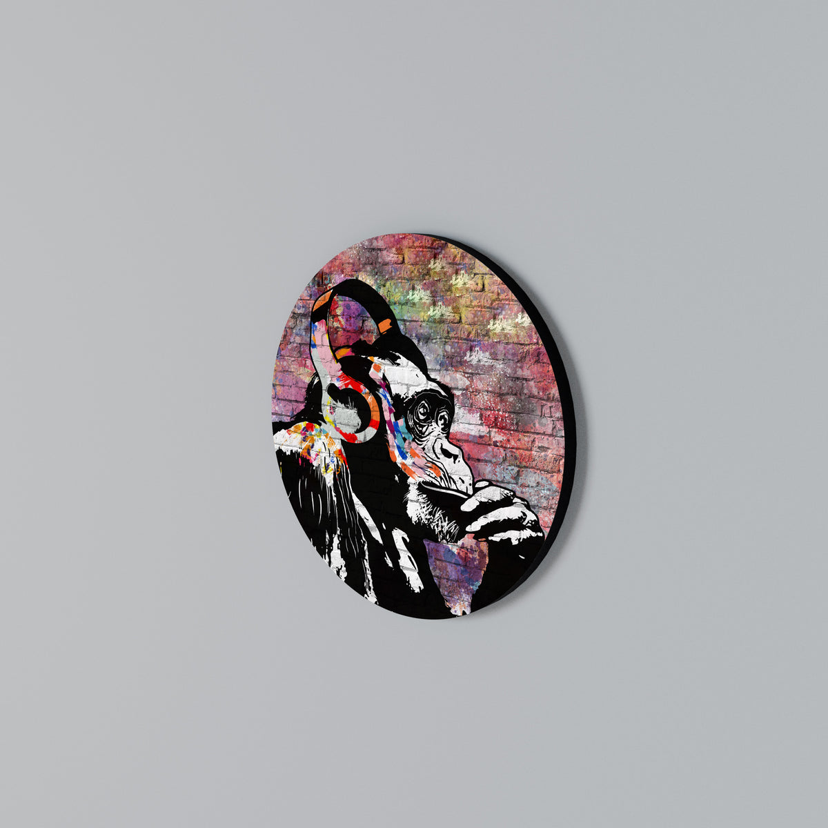 APISH LISTENER Arte de pared redondo