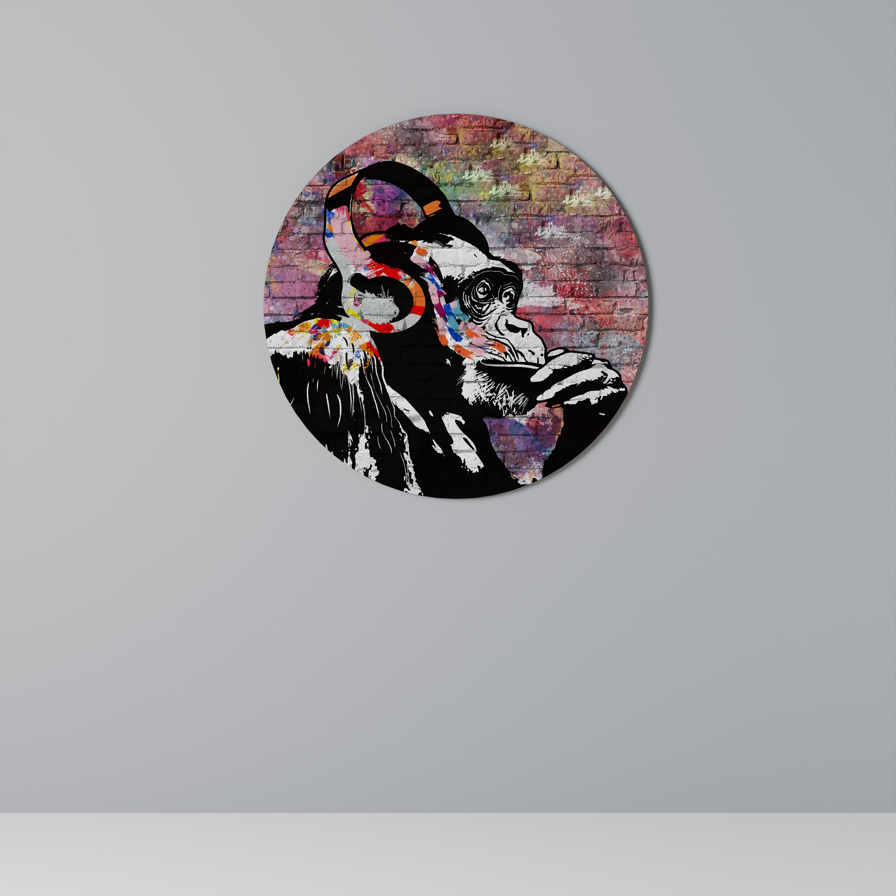 Arte de pared redondo APISH LISTENER