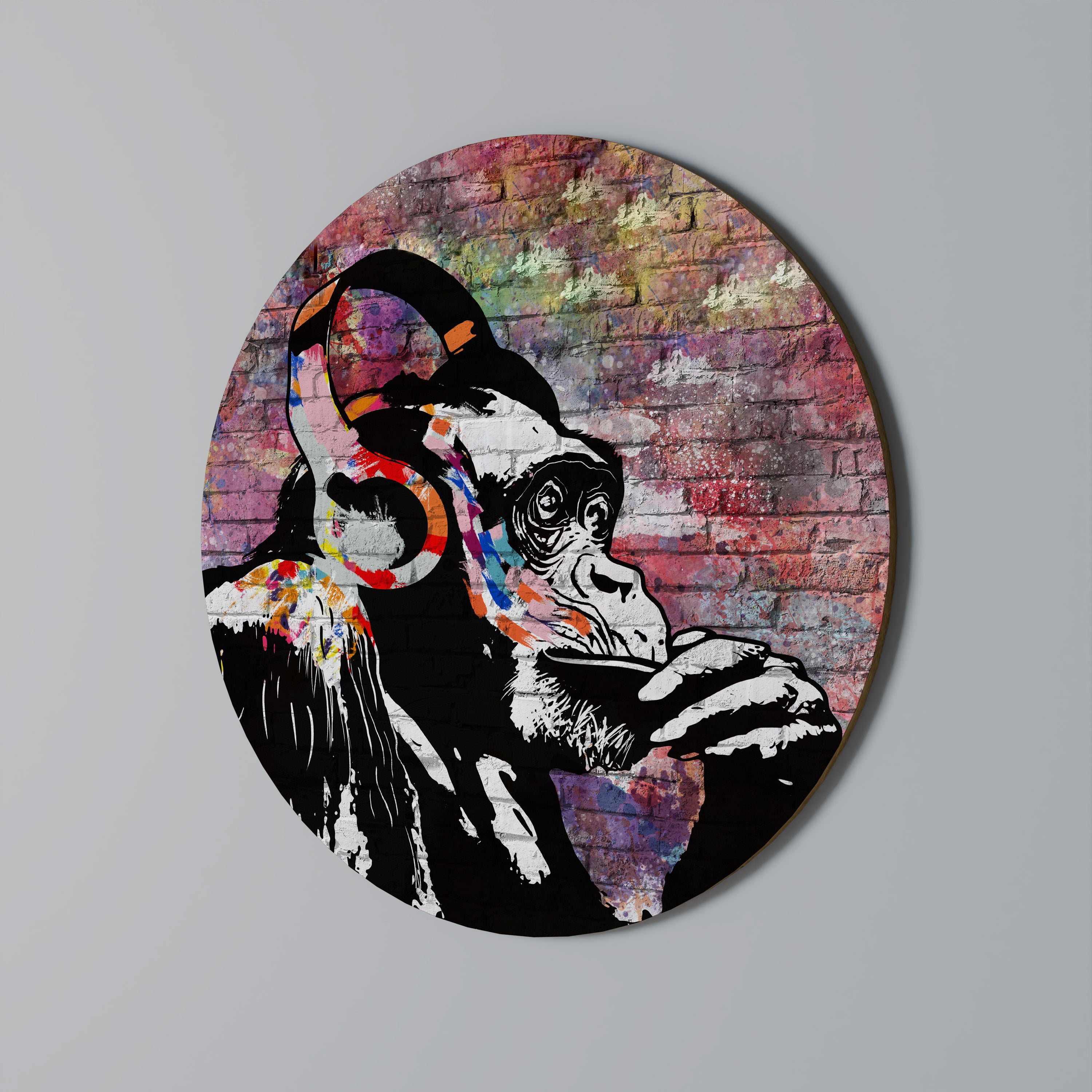 Arte de pared redondo APISH LISTENER