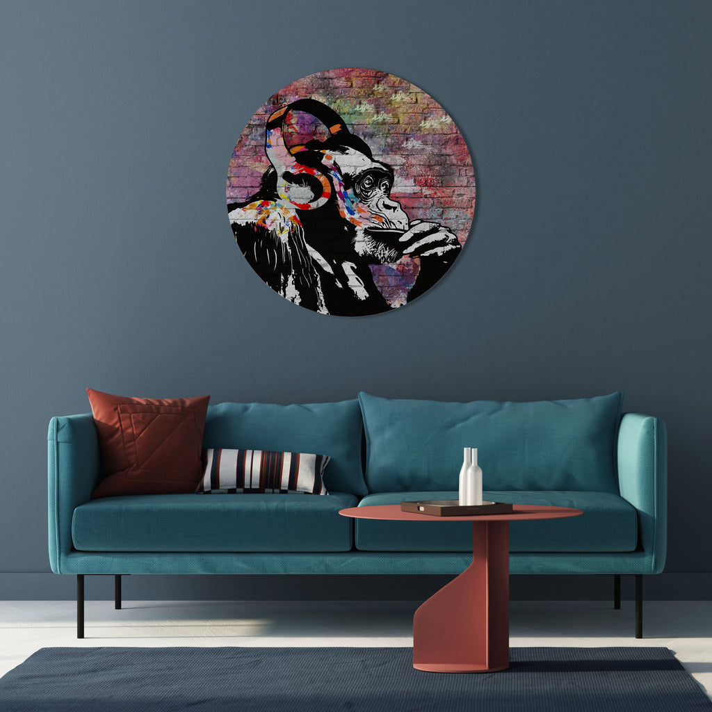 Arte de pared redondo APISH LISTENER