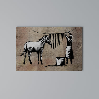 TIDY ZEBRA Cuadro en lienzo horizontal
