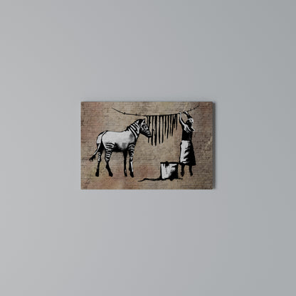 TIDY ZEBRA Cuadro en lienzo horizontal