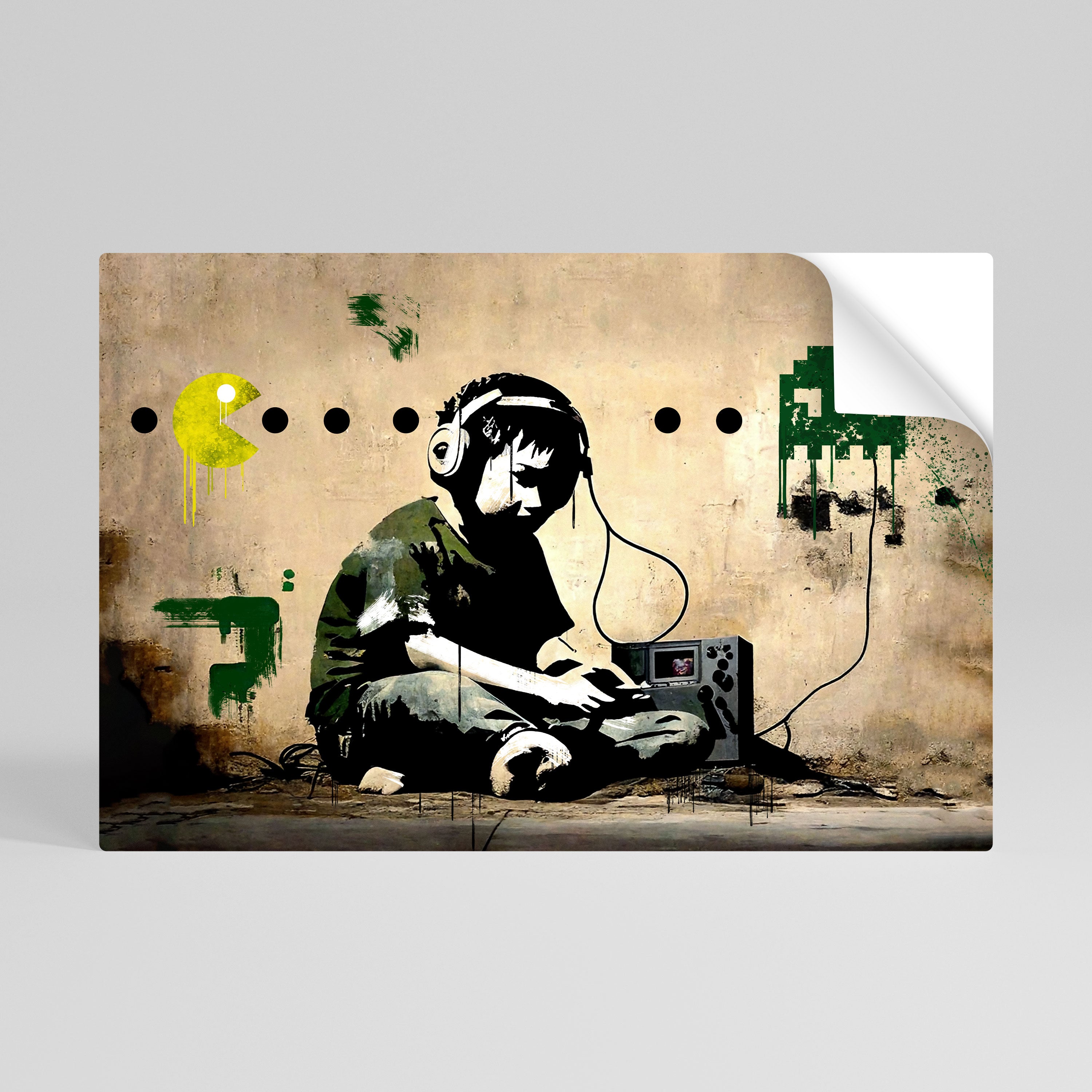 VIRTUAL RETRO REVIVAL Póster adhesivo horizontal