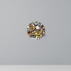 URBAN CANVAS Round Art Shelf In Oak Effect