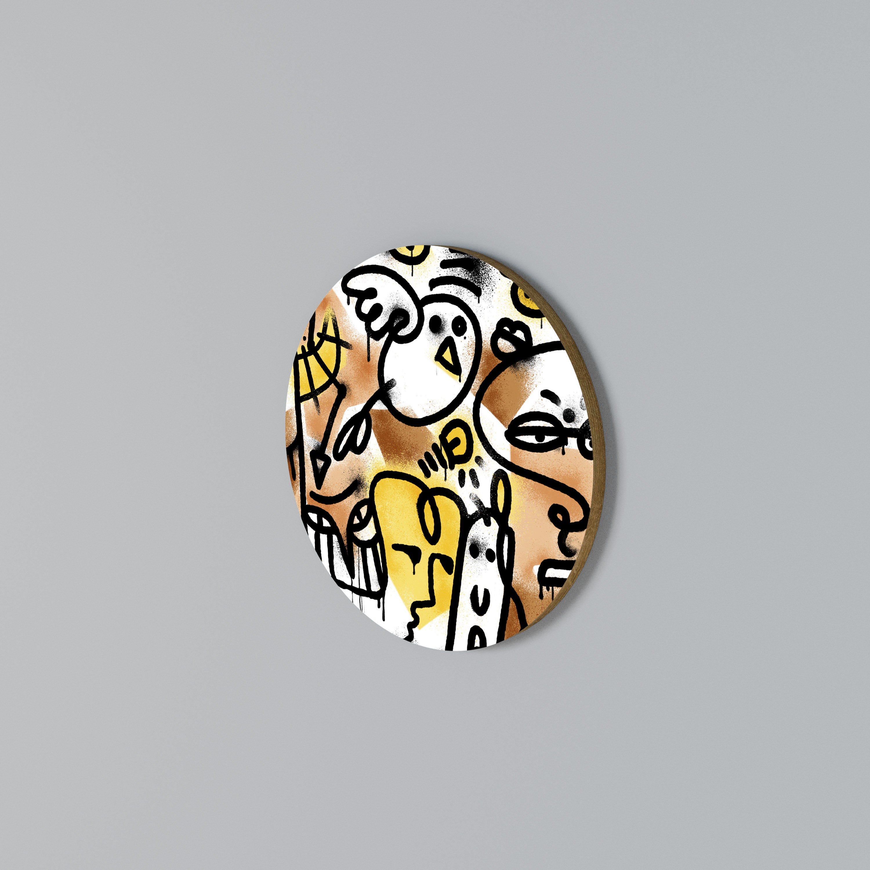 URBAN CANVAS Arte de pared redondo