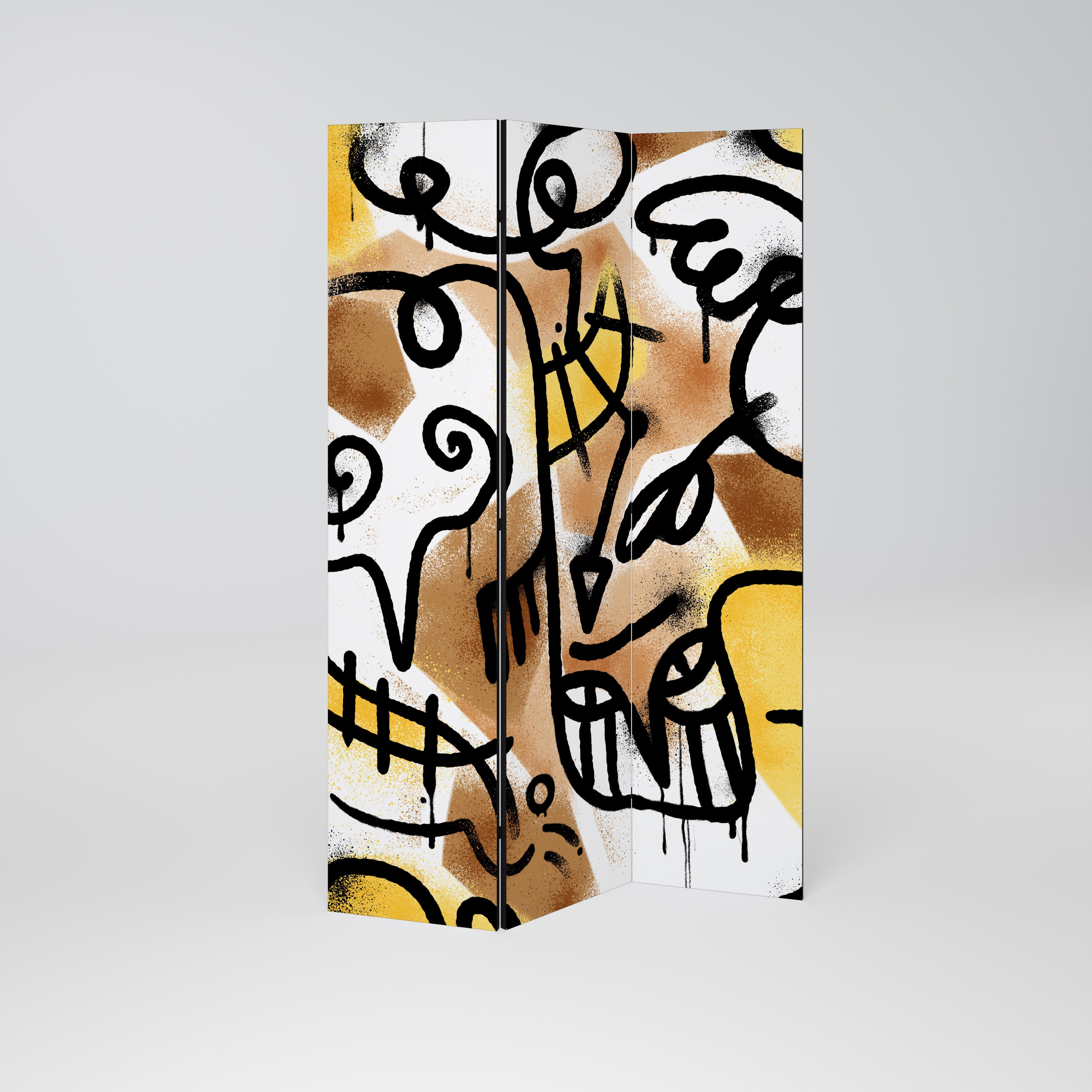 URBAN CANVAS Decorative 3-Panel Room Divider