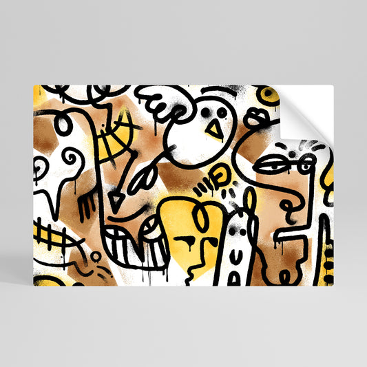 URBAN CANVAS Póster adhesivo horizontal