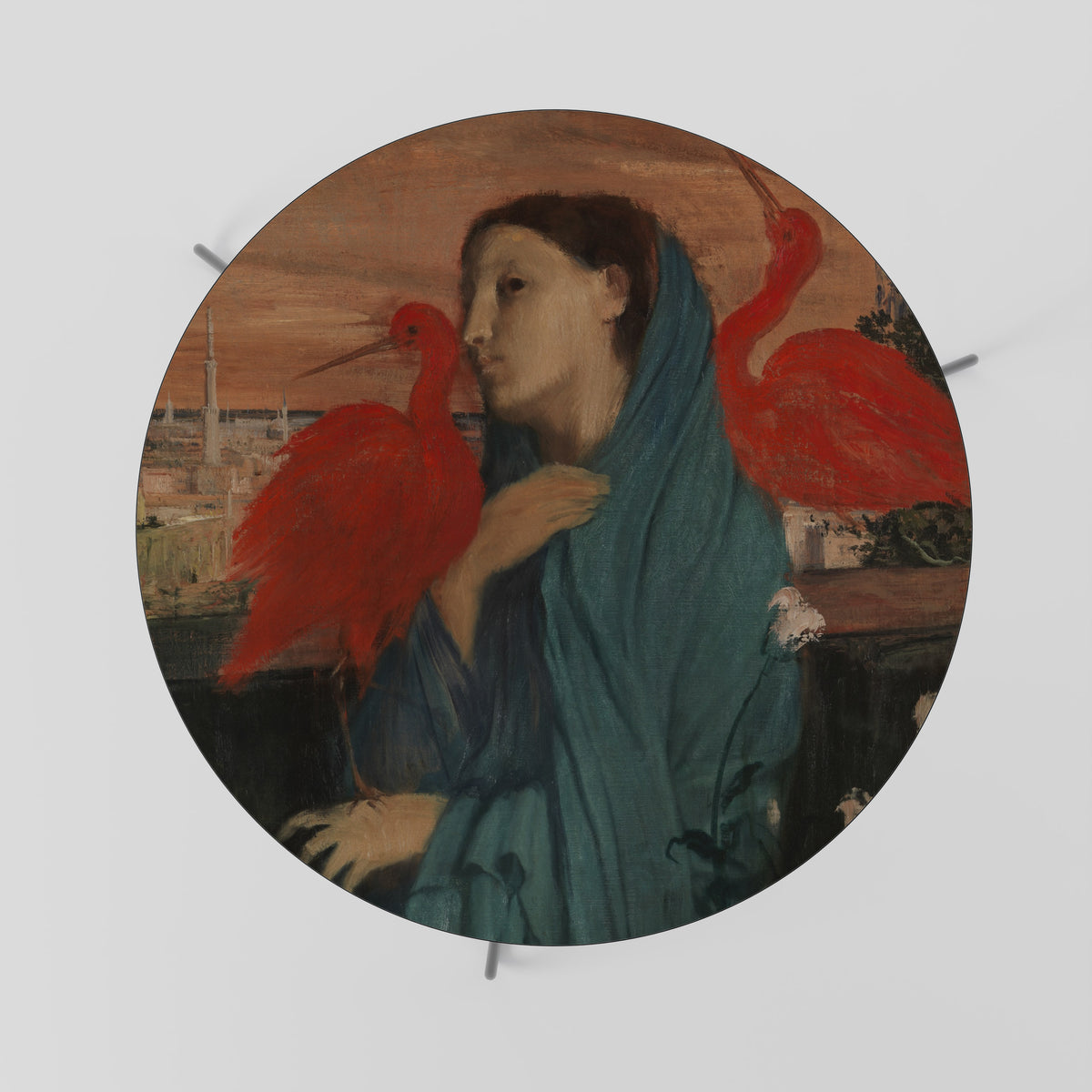 YOUNG WOMAN WITH IBIS Mesa de centro