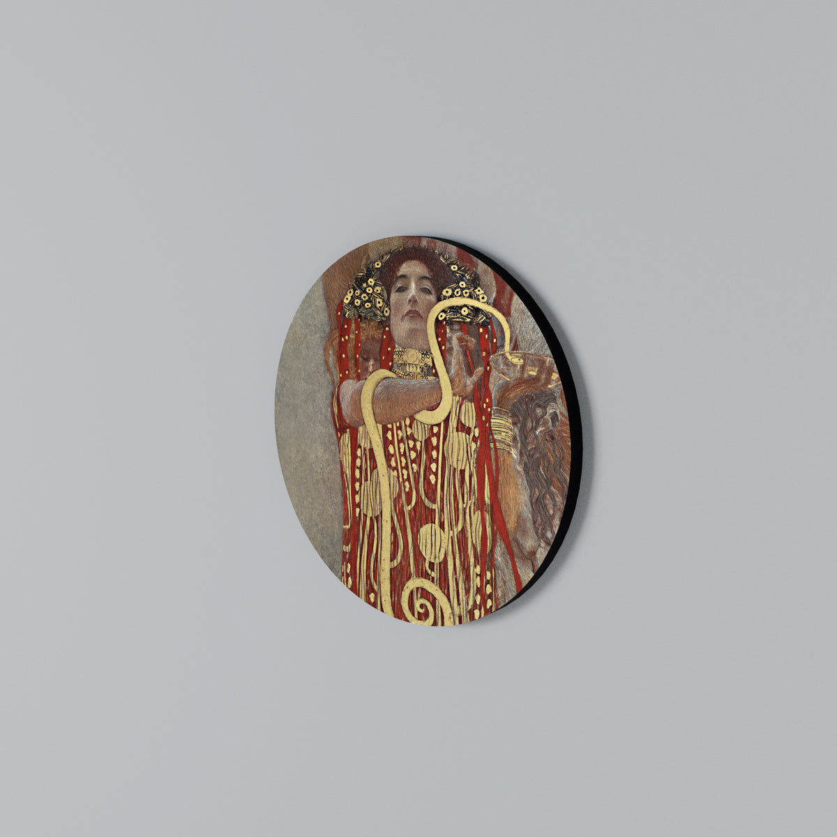 HYGIEIA BY KLIMT Arte de pared redondo