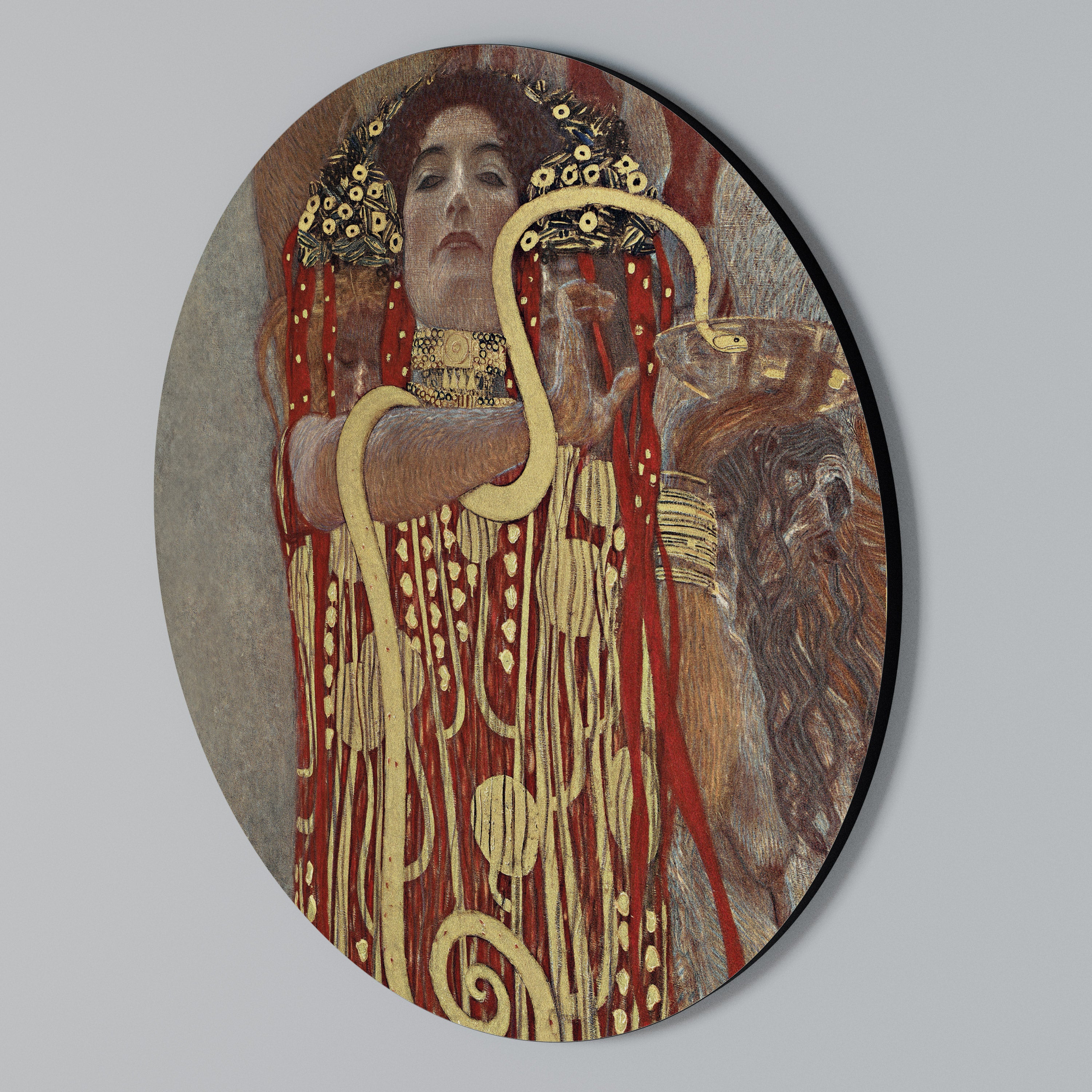 HYGIEIA BY KLIMT Arte de pared redondo