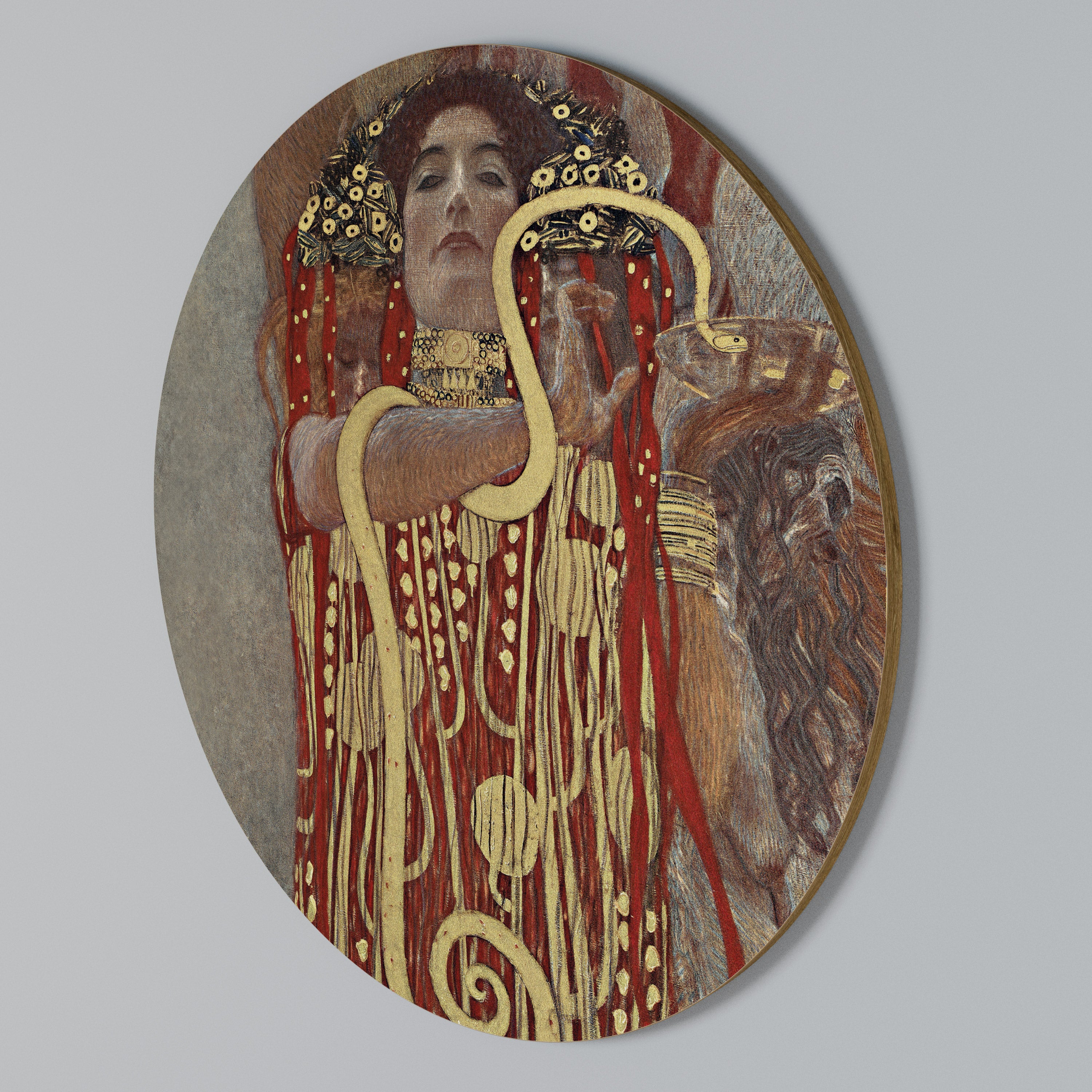 HYGIEIA BY KLIMT Arte de pared redondo