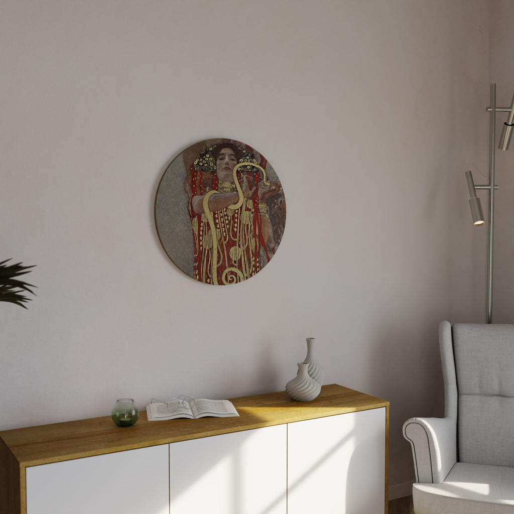 HYGIEIA BY KLIMT Round Wall Art
