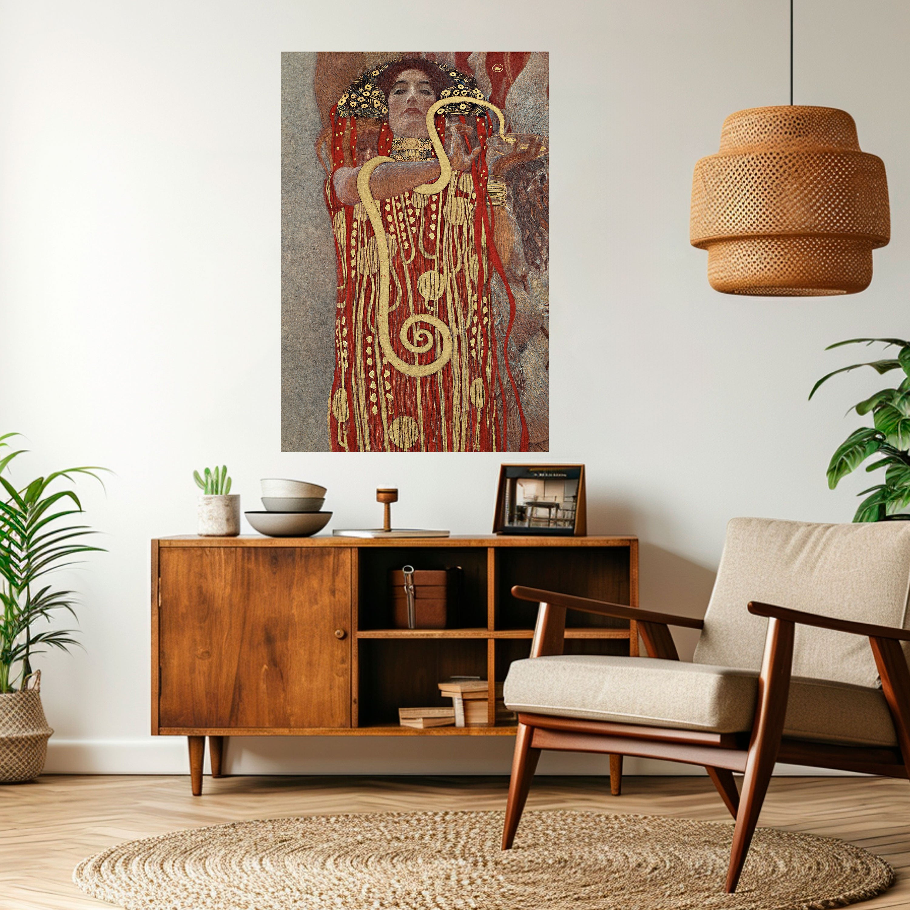 Póster vertical autoadhesivo HYGIEIA BY KLIMT