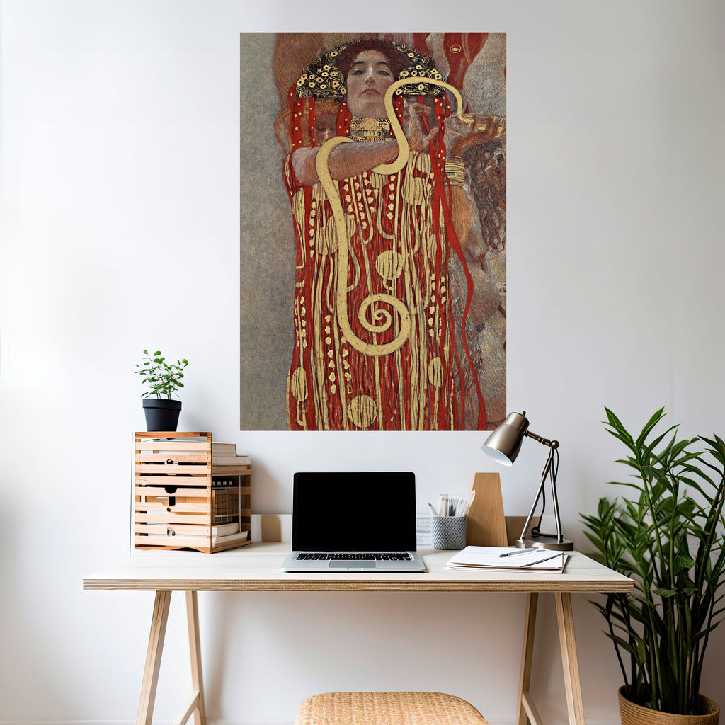 Póster vertical autoadhesivo HYGIEIA BY KLIMT