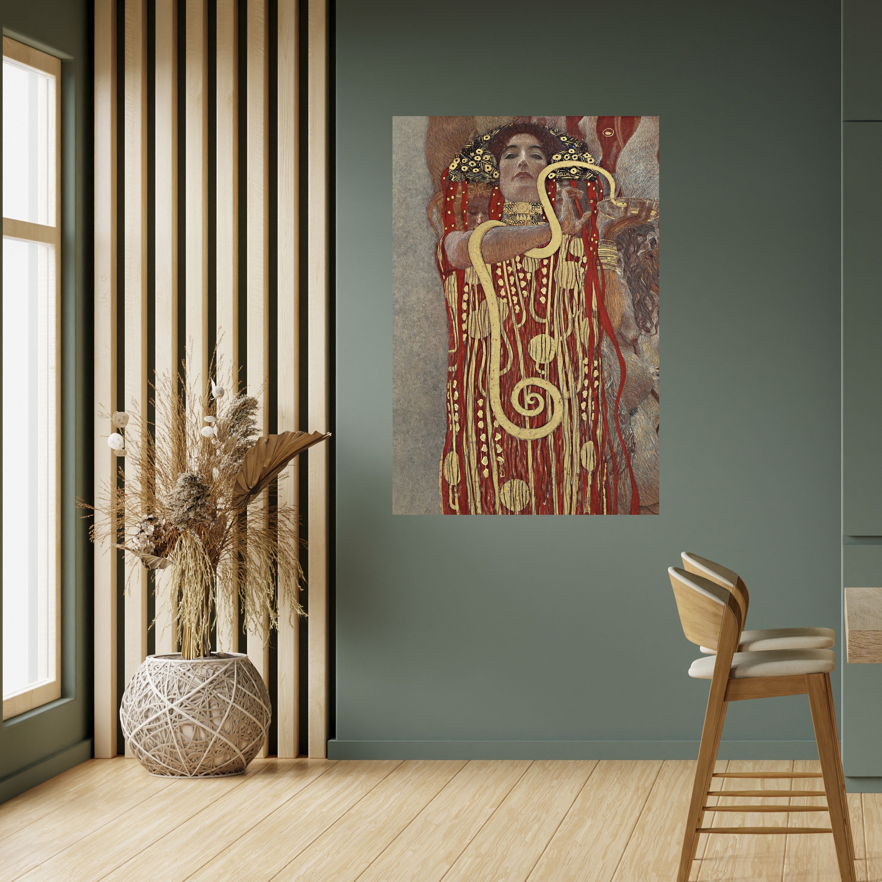Póster vertical autoadhesivo HYGIEIA BY KLIMT