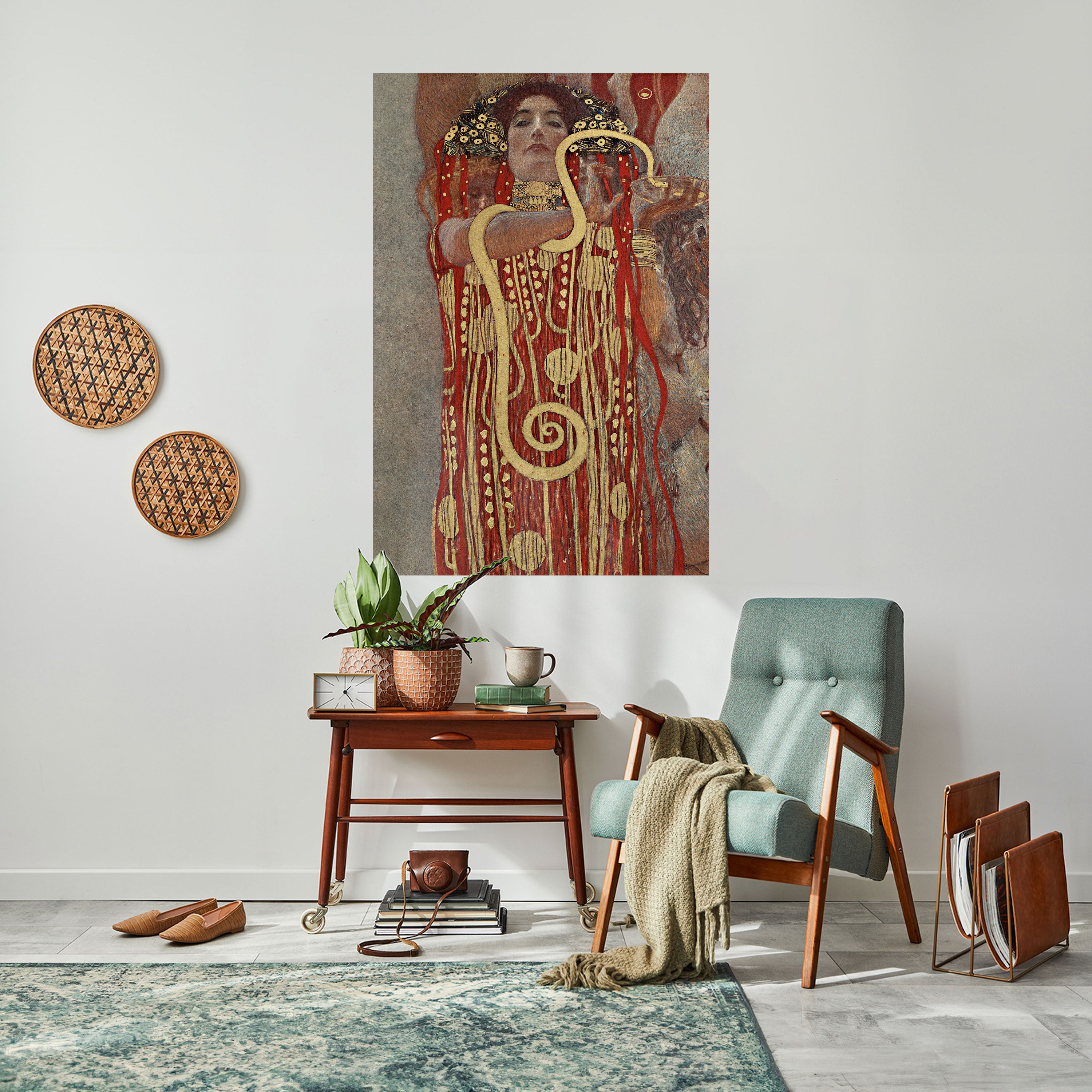 Póster vertical autoadhesivo HYGIEIA BY KLIMT