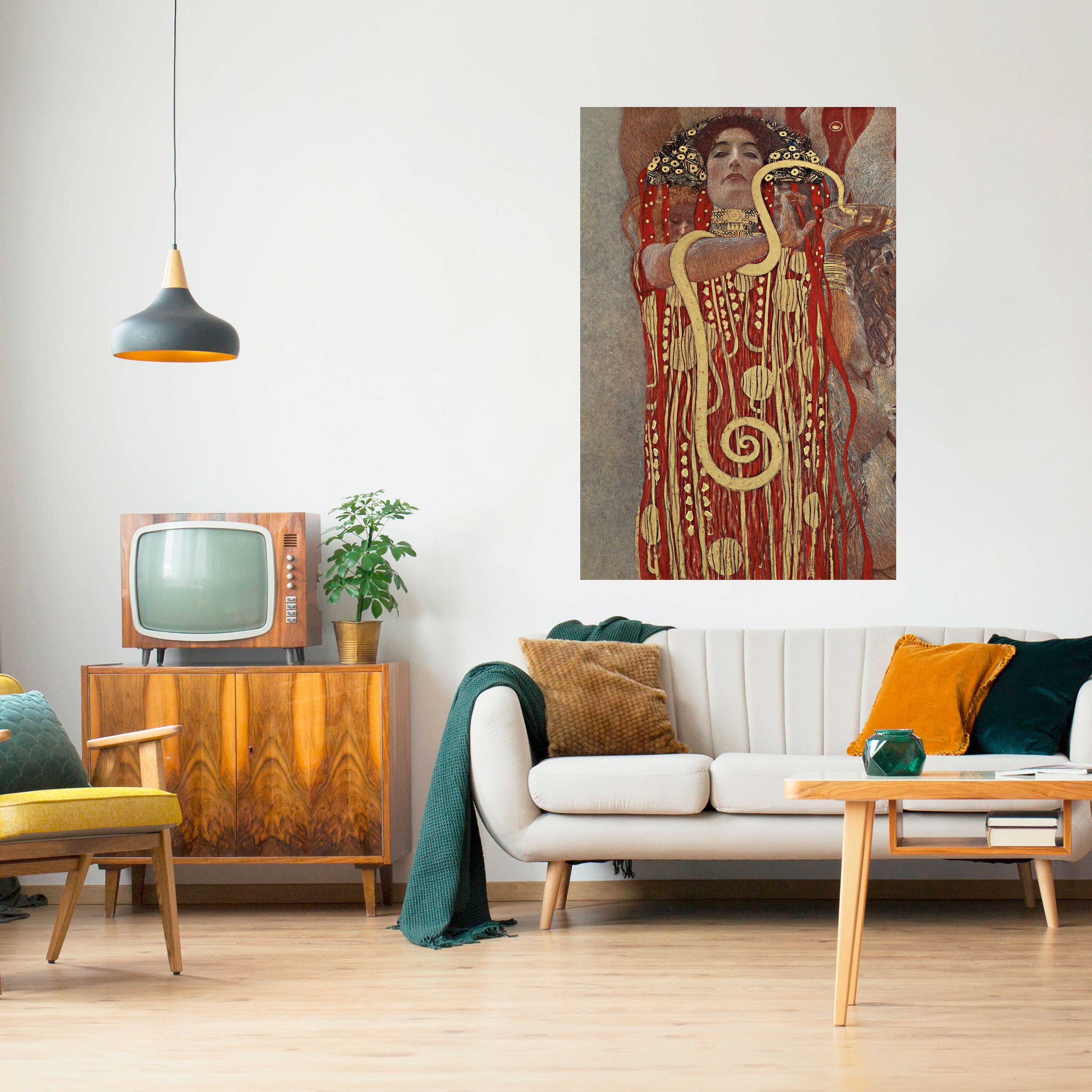 Póster vertical autoadhesivo HYGIEIA BY KLIMT