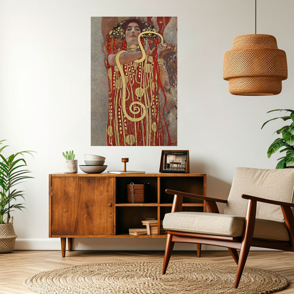 Póster vertical autoadhesivo HYGIEIA BY KLIMT