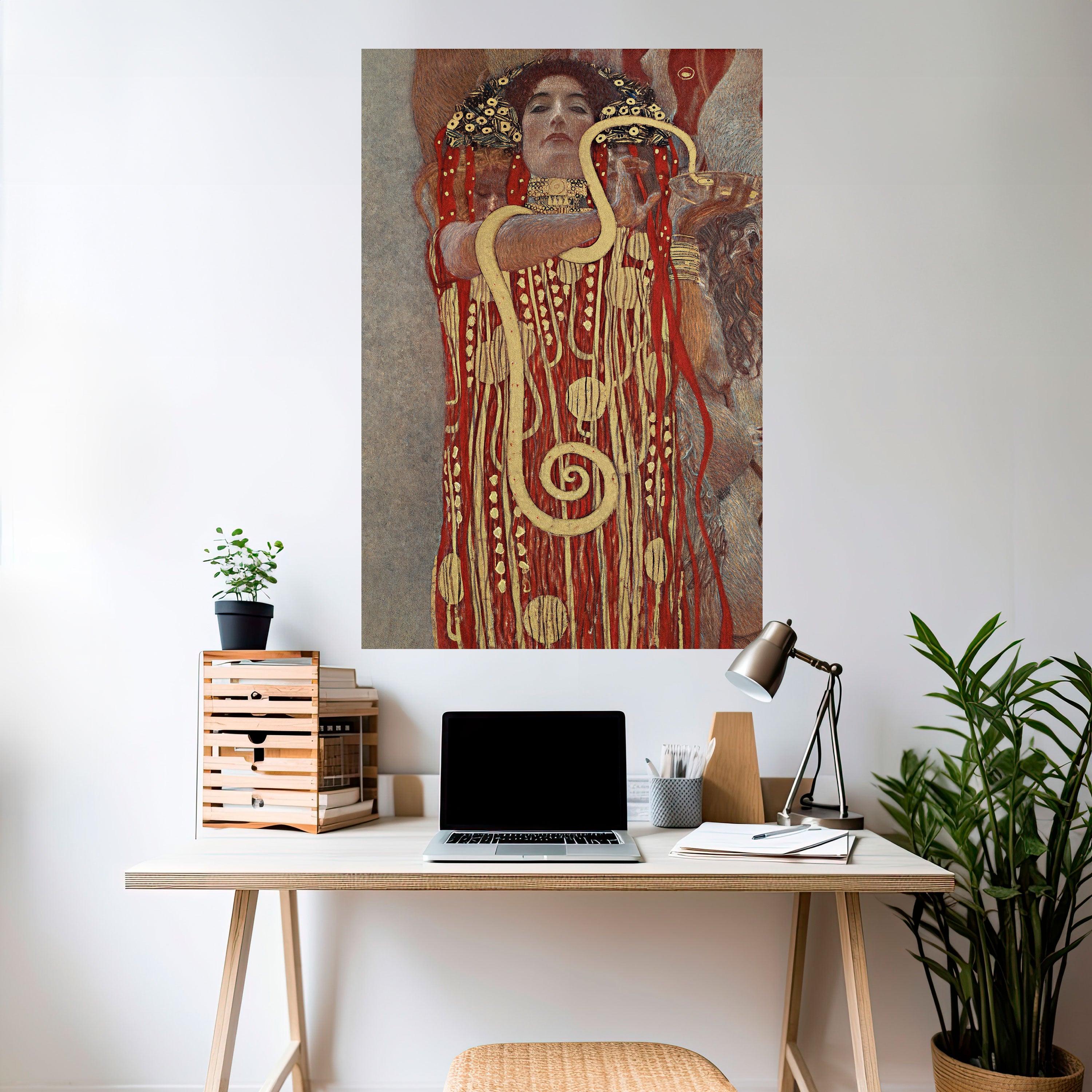 Póster vertical autoadhesivo HYGIEIA BY KLIMT