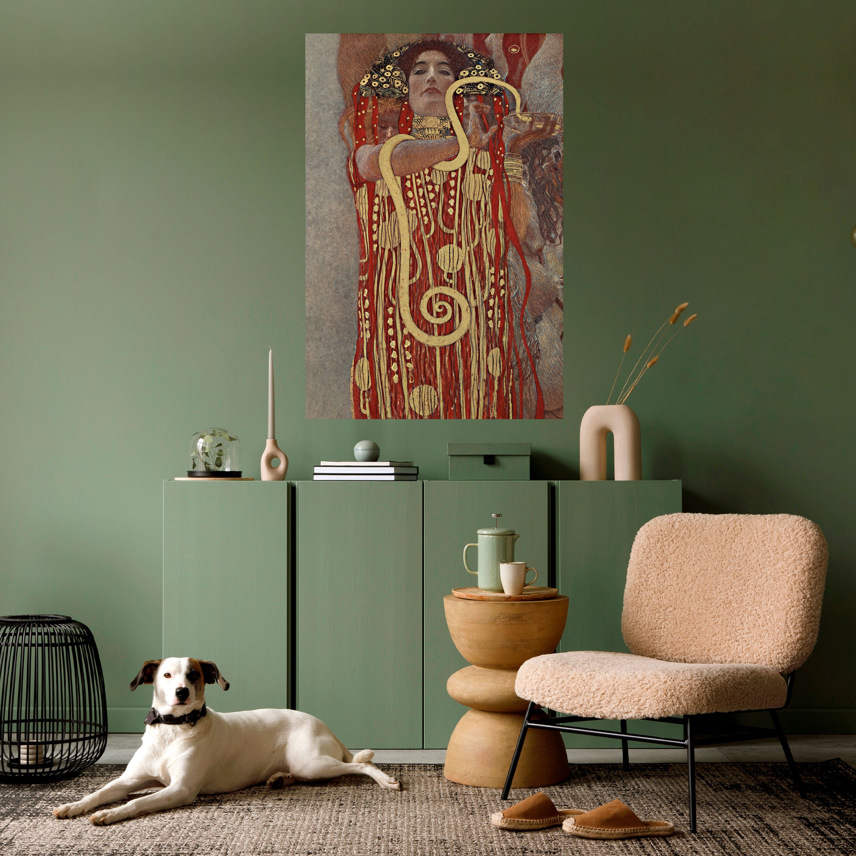 Póster vertical autoadhesivo HYGIEIA BY KLIMT