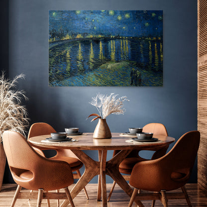 STARRY NIGHT OVER THE RHONE Cuadro en lienzo horizontal