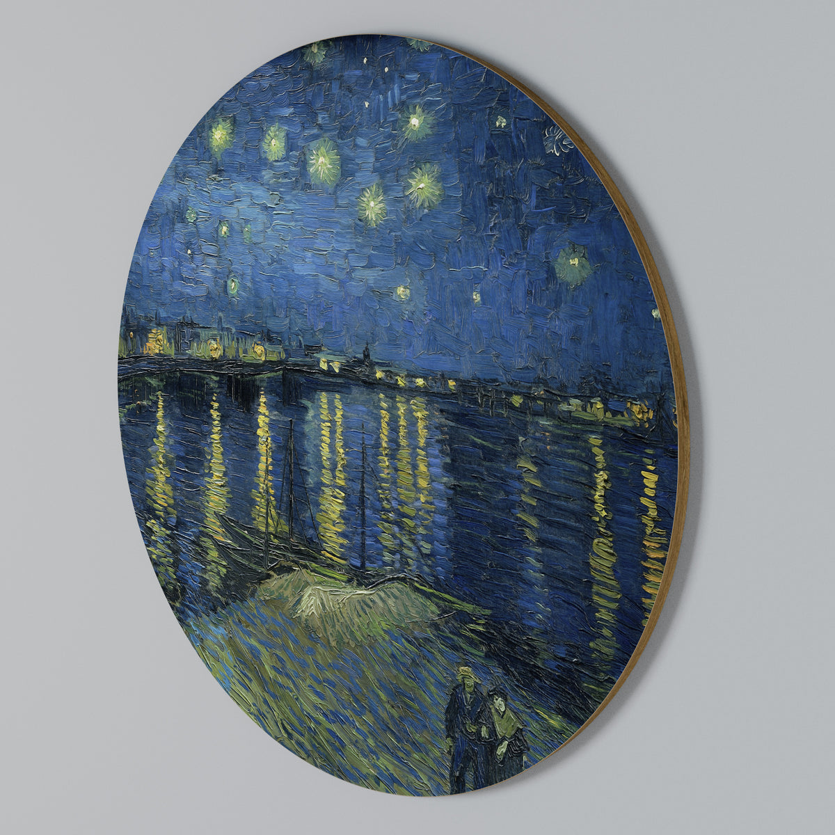 STARRY NIGHT OVER THE RHONE Arte de pared redondo