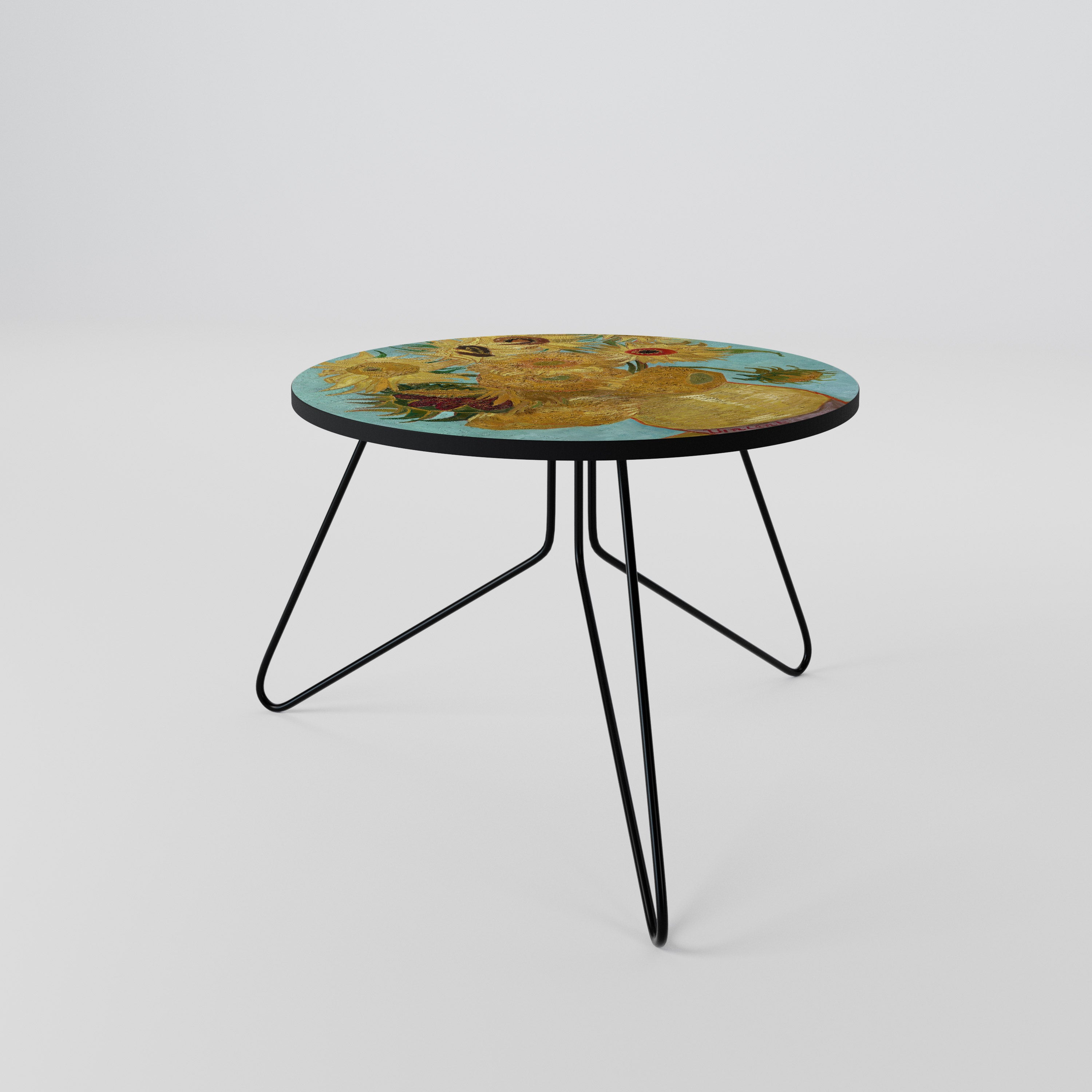 VASE WITH TWELVE SUNFLOWERS Coffee Table 60