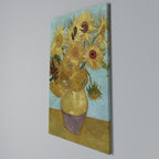VASE WITH TWELVE SUNFLOWERS Cuadro en lienzo vertical