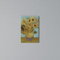 VASE WITH TWELVE SUNFLOWERS Cuadro en lienzo vertical