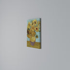 VASE WITH TWELVE SUNFLOWERS Cuadro en lienzo vertical