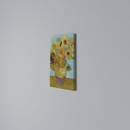 VASE WITH TWELVE SUNFLOWERS Cuadro en lienzo vertical