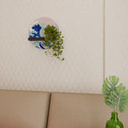 THE GREAT WAVE Estante Redondo Decorativo en Acabado Negro