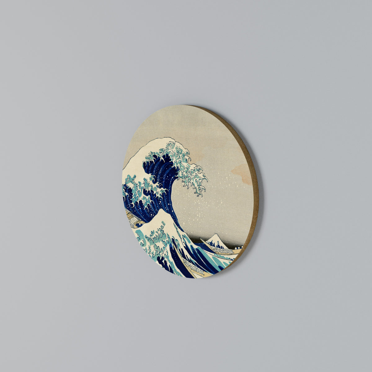 THE GREAT WAVE Arte de pared redondo