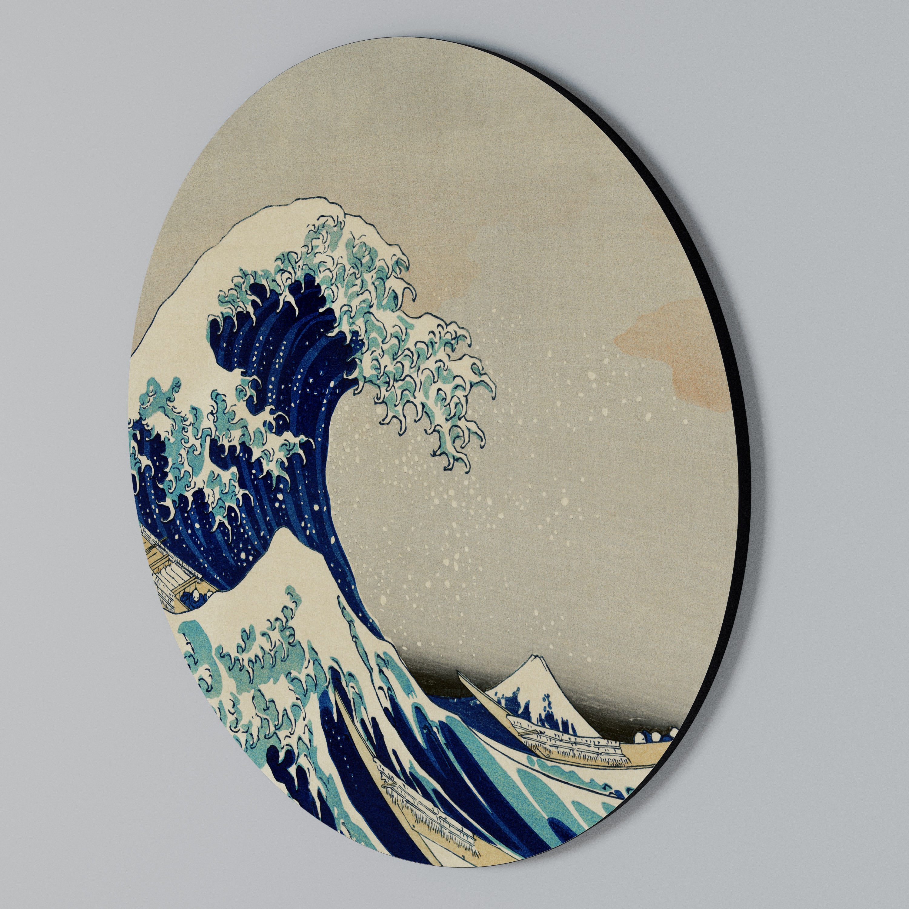THE GREAT WAVE Arte de pared redondo