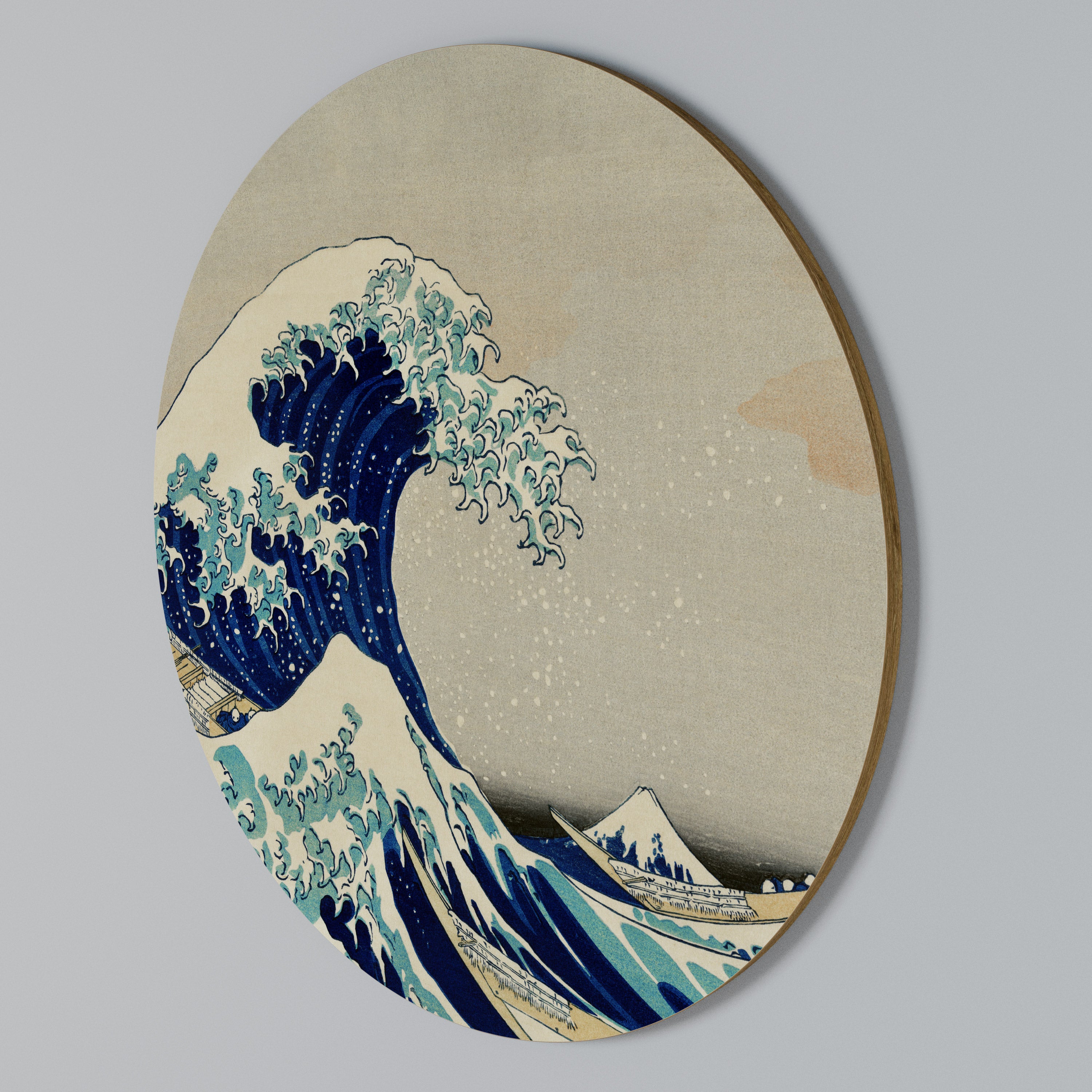 THE GREAT WAVE Arte de pared redondo