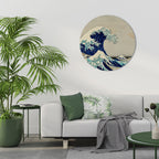 THE GREAT WAVE Round Wall Art