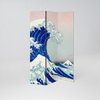 THE GREAT WAVE Biombo de 3 paneles