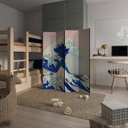 THE GREAT WAVE Biombo de 4 paneles