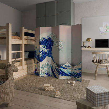 THE GREAT WAVE Biombo de 5 paneles