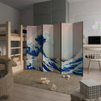 THE GREAT WAVE 6-Panel Room Divider