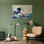 THE GREAT WAVE Póster Horizontal Adhesivo