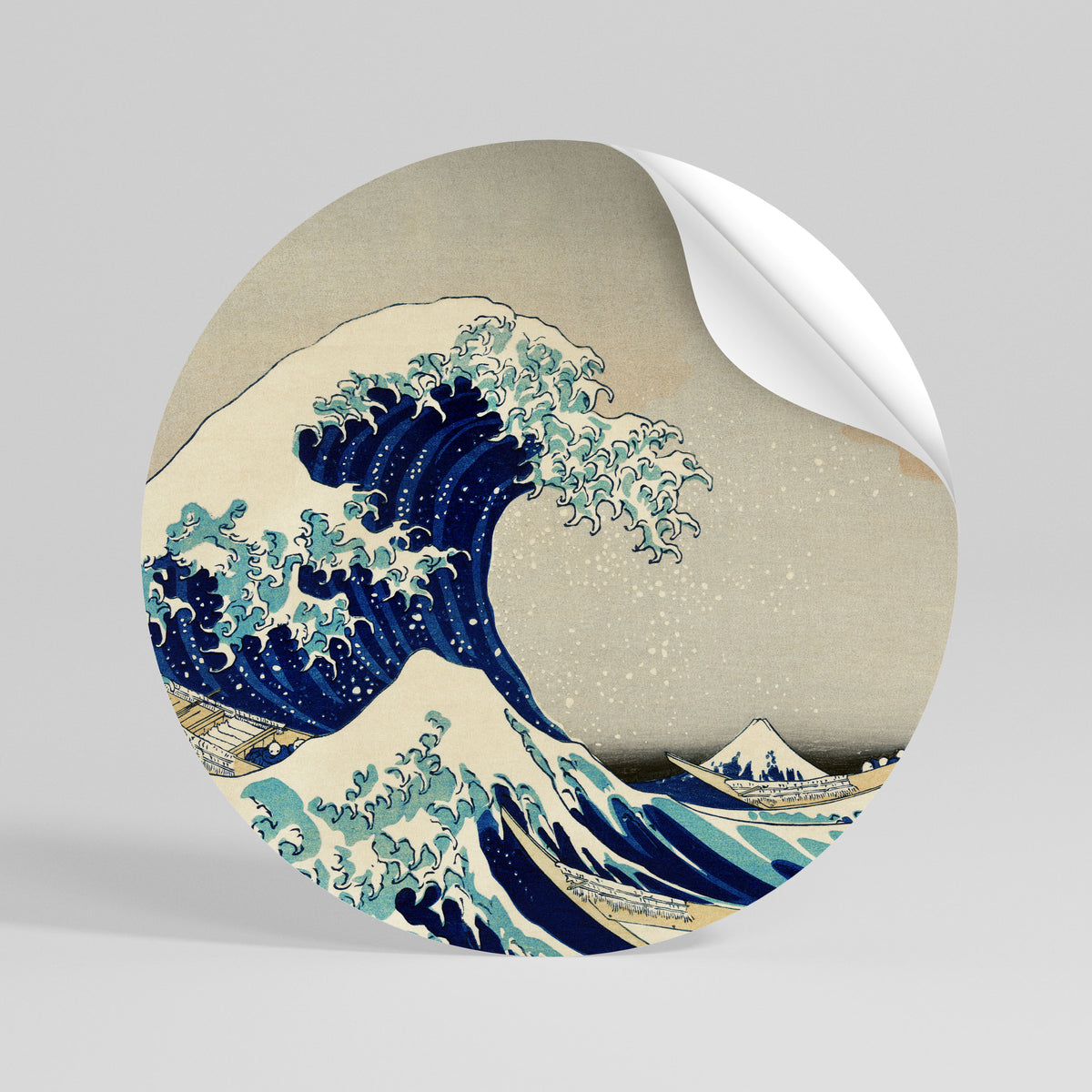 THE GREAT WAVE Vinilo adhesivo redondo