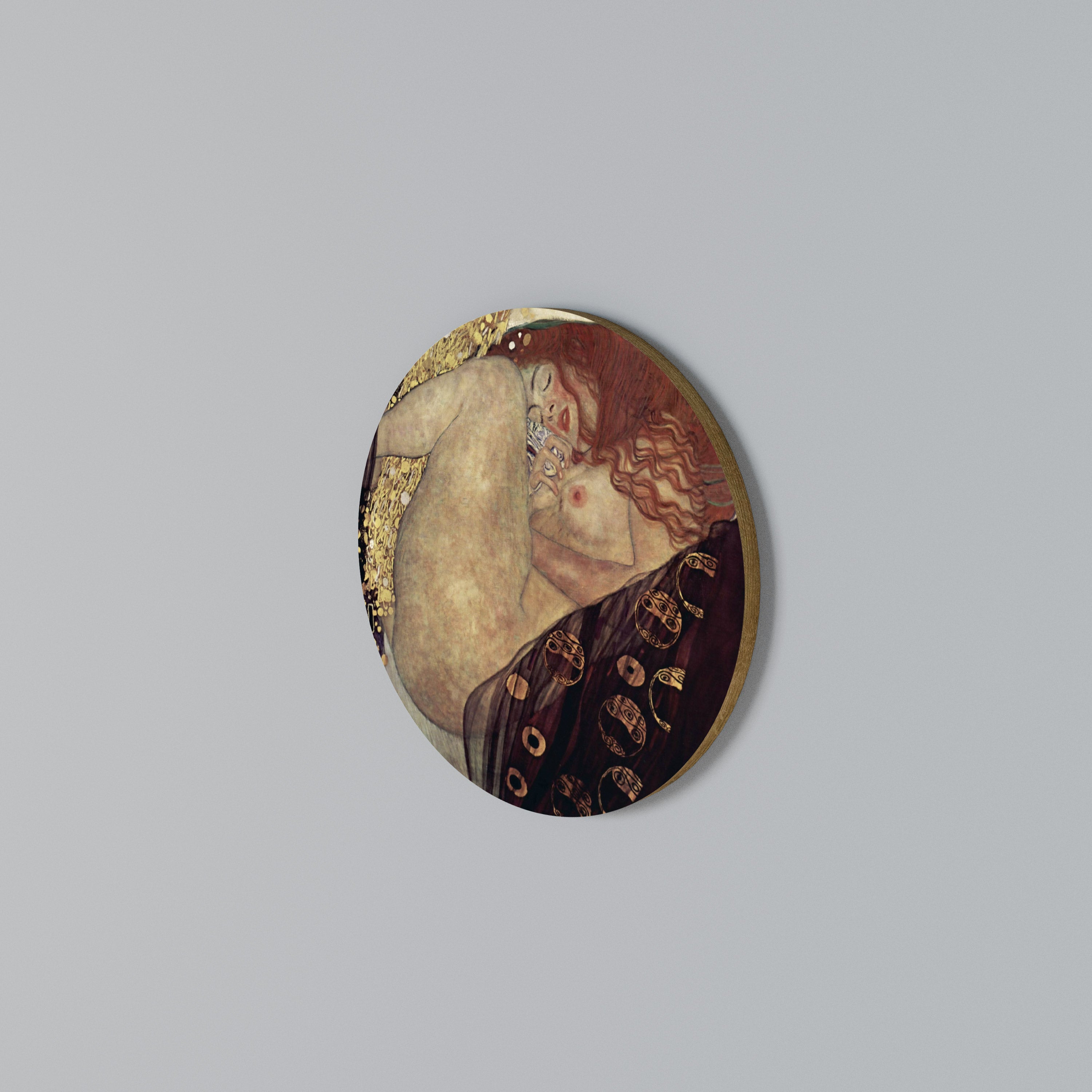 DANAE BY KLIMT Arte de pared redondo