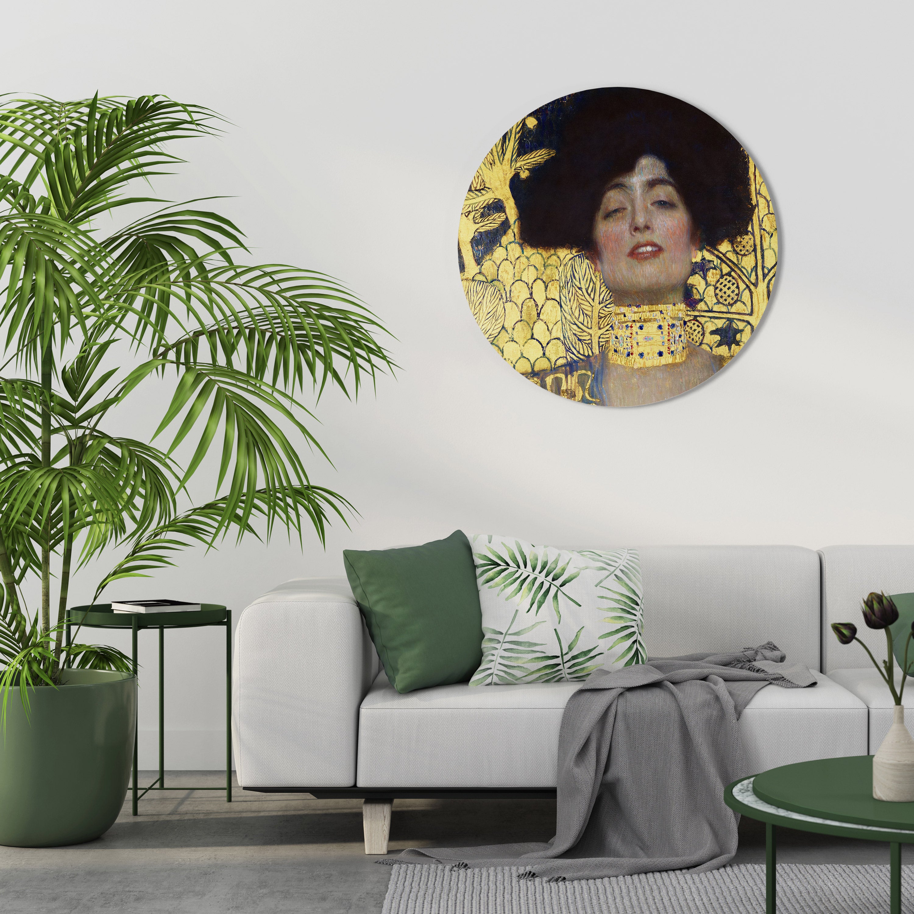 JUDITH SIN HOLOFERNES Arte de pared redondo