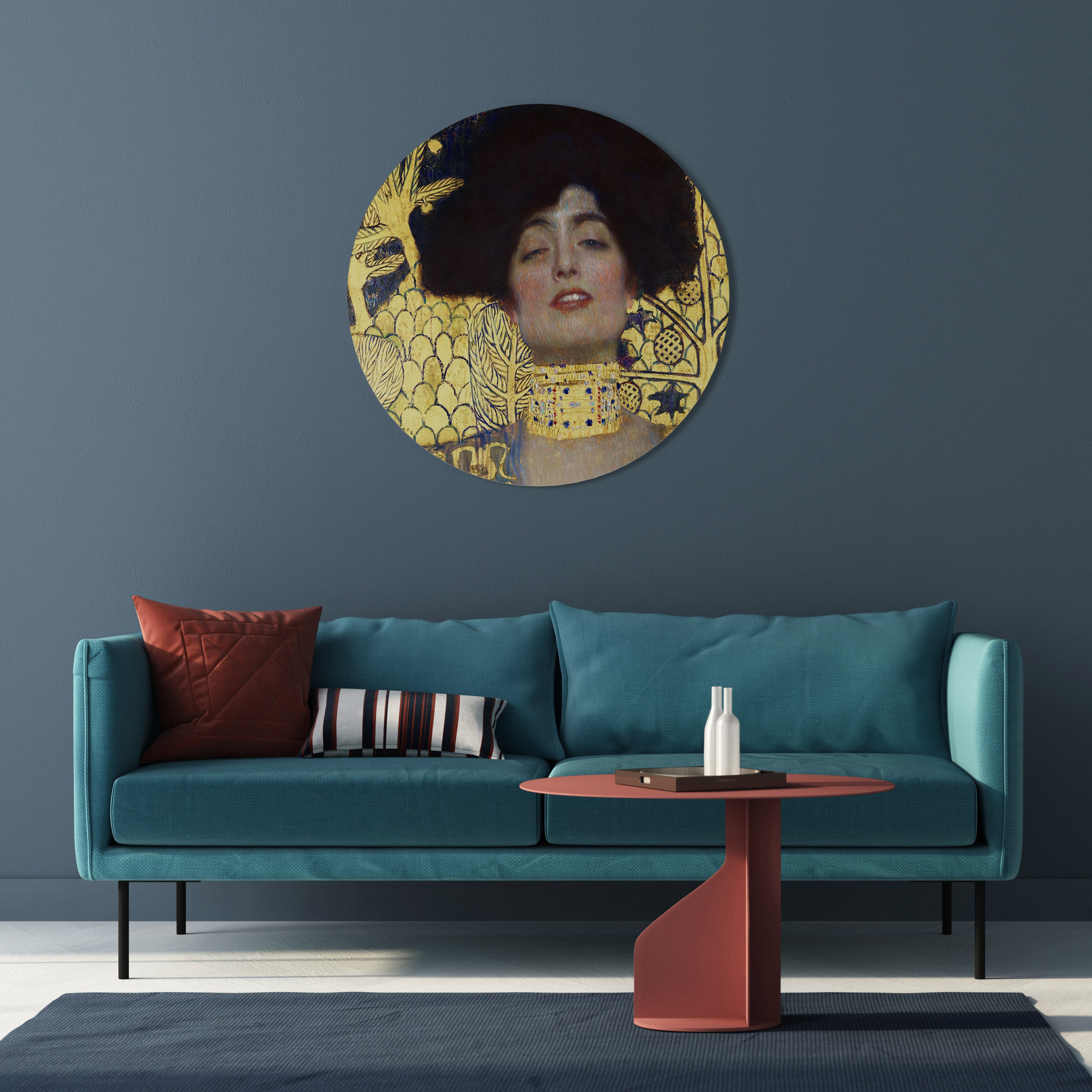 JUDITH SIN HOLOFERNES Arte de pared redondo