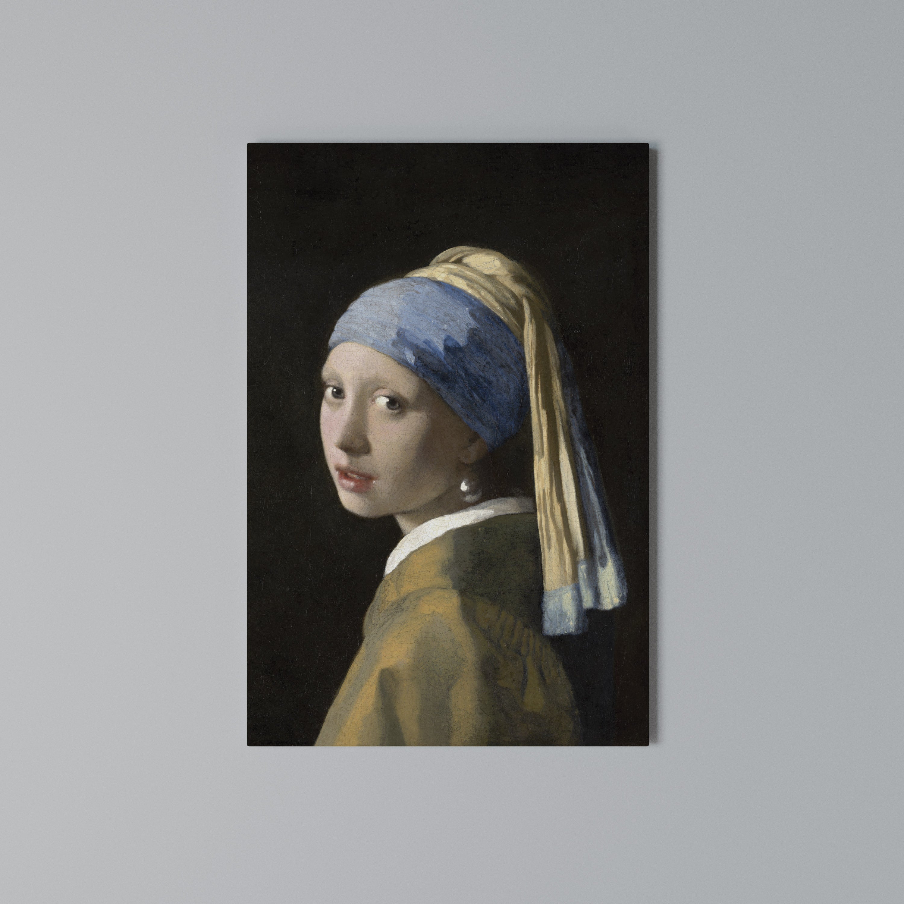 GIRL WITH A PEARL EARING Cuadro en lienzo vertical