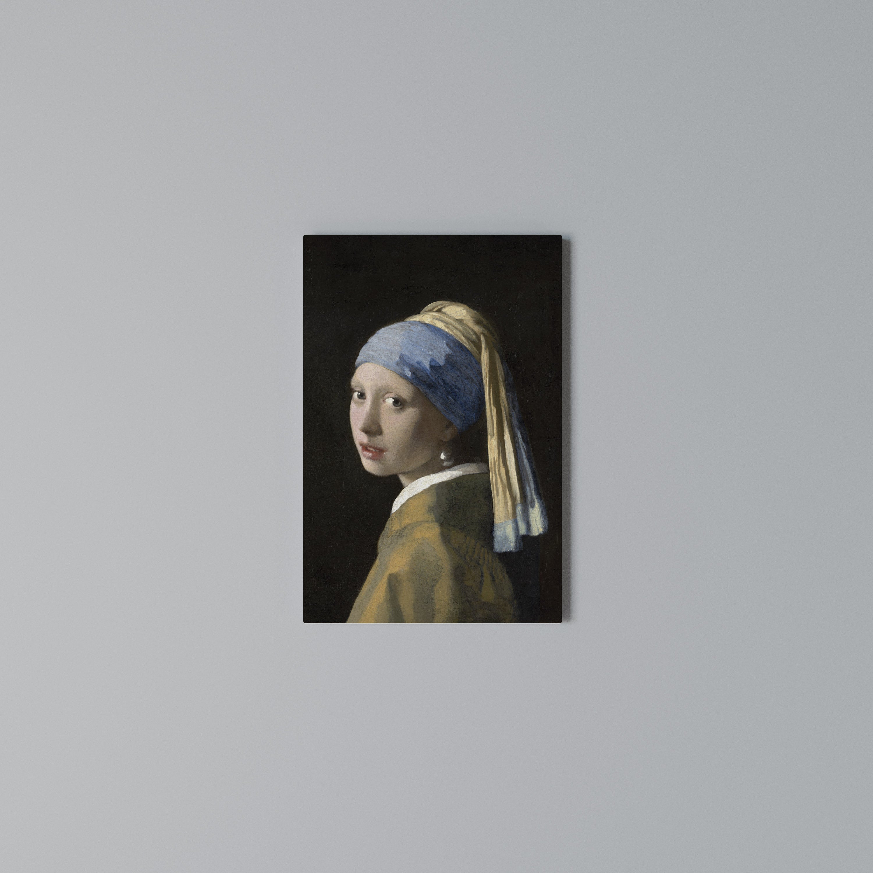 GIRL WITH A PEARL EARING Vertical Canvas Print