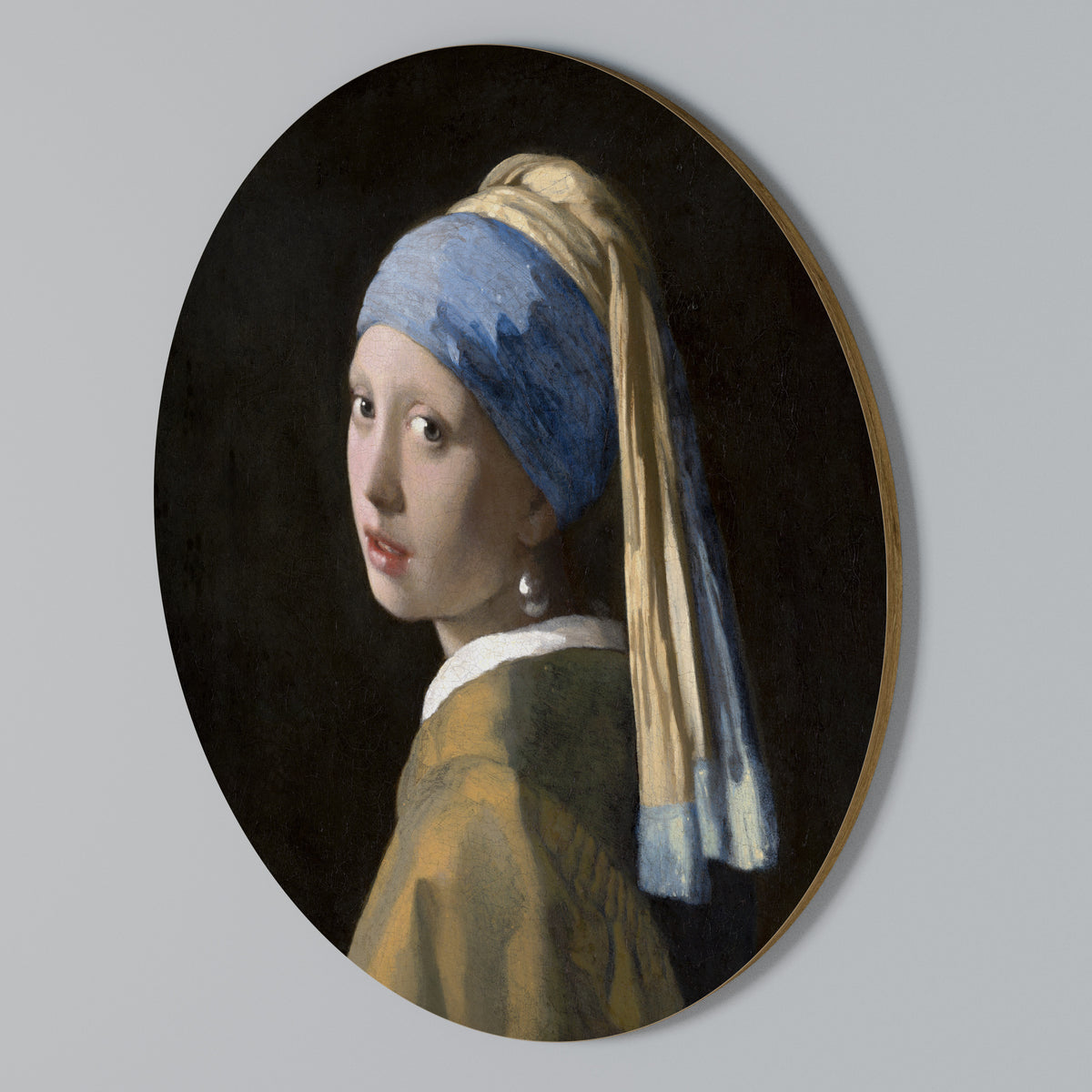 GIRL WITH A PEARL EARING Arte de pared redondo